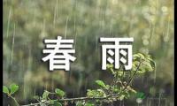 描写春雨散文随笔