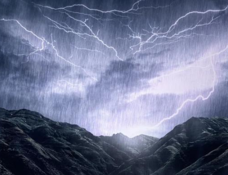 雷雨交加图片带字说说图片