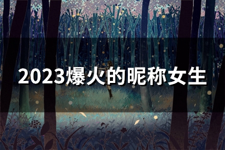 2023爆火的昵称女生(精选106个)