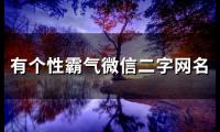 关于有个性霸气微信二字网名(101个)大全