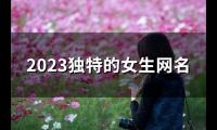 关于2023独特的女生网名(精选147个)大全