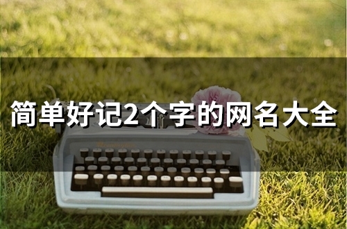 简单好记2个字的网名大全(147个)