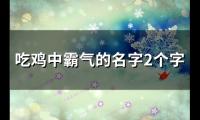 关于吃鸡中霸气的名字2个字(144个)大全