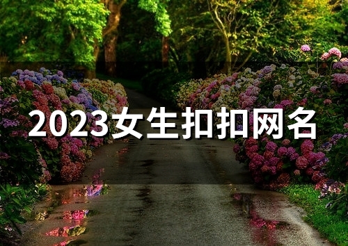 2023女生扣扣网名(精选174个)