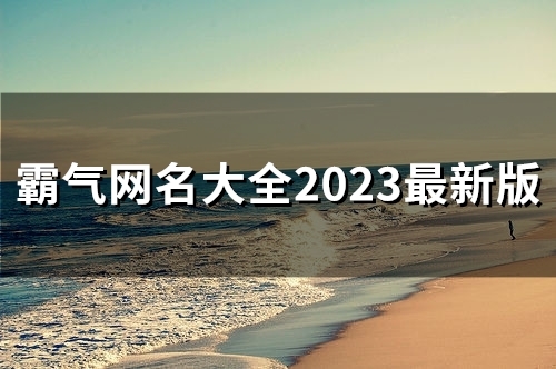 霸气网名大全2023最新版(125个)