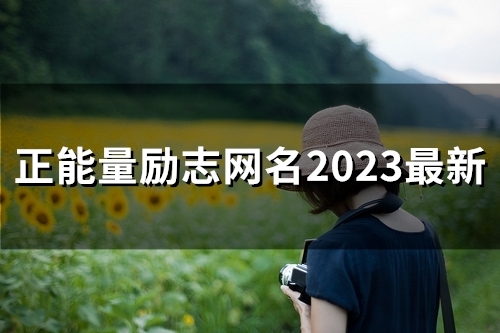 正能量励志网名2023最新(精选102个)