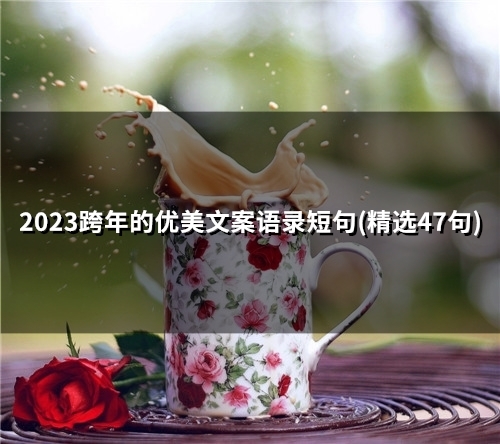 2023跨年的优美文案语录短句(精选59句)