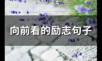 关于向前看的励志句子(精选45句)大全