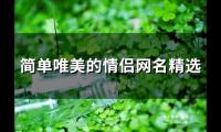 关于简单唯美的情侣网名精选(共100个)大全