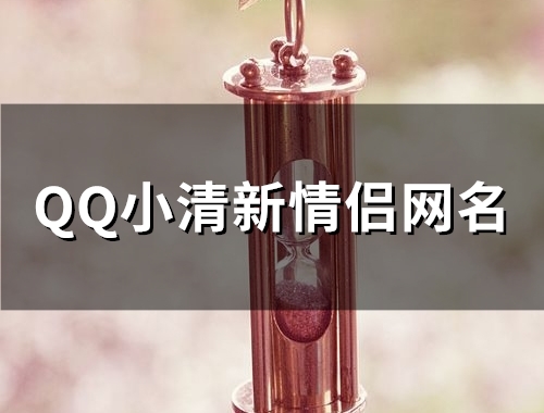 QQ小清新情侣网名(91个)