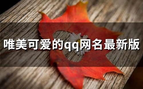 唯美可爱的qq网名最新版(优选84个)