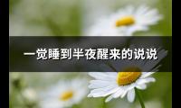 一觉睡到半夜醒来的说说(实用110句)【图】