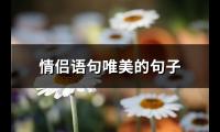 情侣语句唯美的句子(推荐72句)【图】