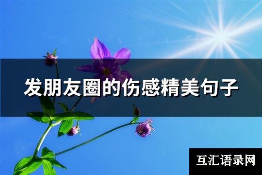 发朋友圈的伤感精美句子(精选74句)