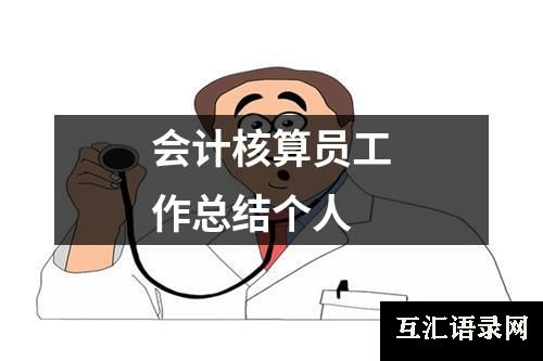 会计核算员工作总结个人