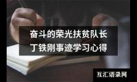 关于奋斗的荣光扶贫队长丁铁刚事迹学习心得（精选17篇）