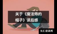 关于《魔法师的帽子》读后感