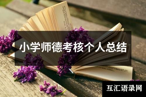 小学师德考核个人总结