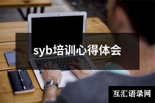 syb培训心得体会