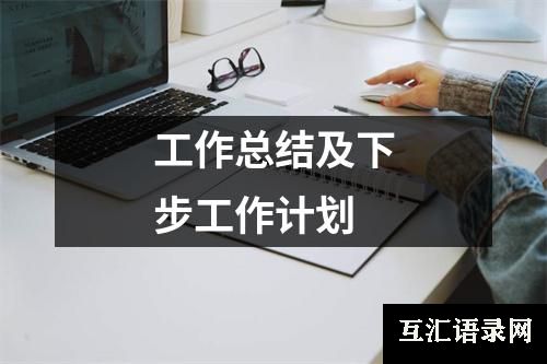 工作总结及下步工作计划