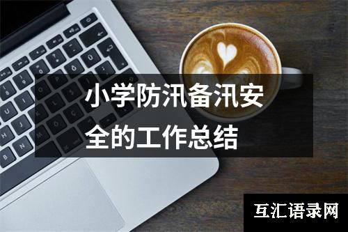 小学防汛备汛安全的工作总结