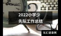 关于2022小学少先队工作总结（共15篇）