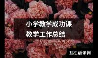 小学教学成功课教学工作总结