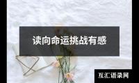 关于读向命运挑战有感（整理15篇）