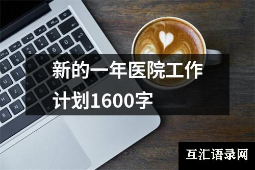 新的一年医院工作计划1600字