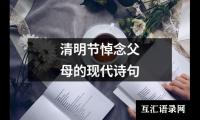 关于清明节悼念父母的现代诗句（共4篇）