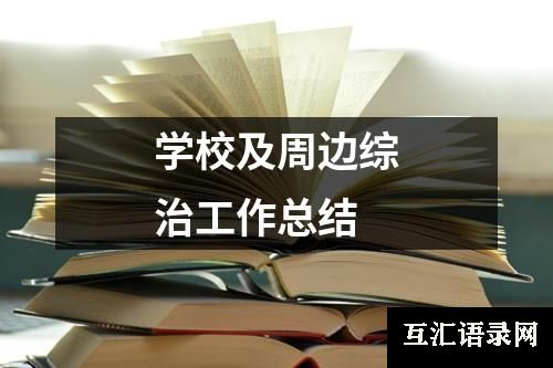 学校及周边综治工作总结