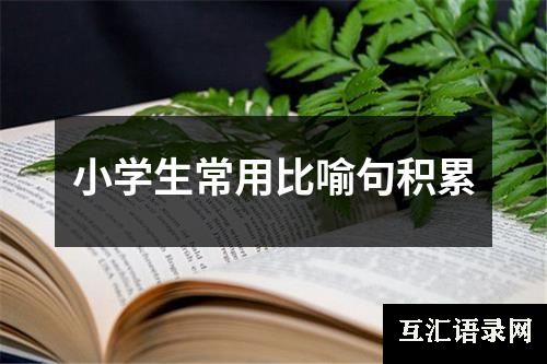 小学生常用比喻句积累