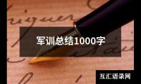 关于军训总结1000字（精选17篇）