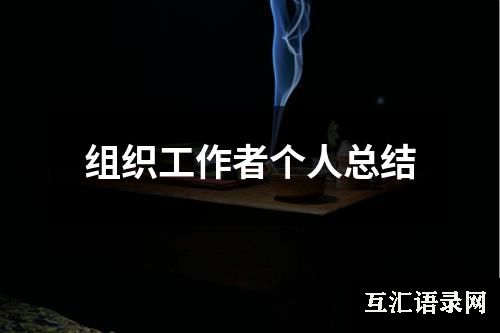 组织工作者个人总结