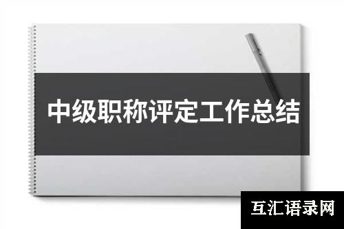 中级职称评定工作总结