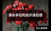 关于滴水穿石的启示读后感（精选17篇）