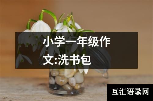 小学一年级作文:洗书包