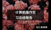 关于计算机操作实习总结报告（推荐5篇）