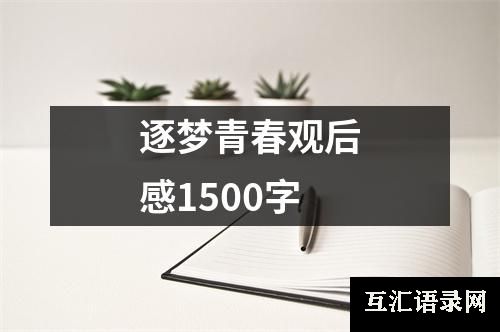 逐梦青春观后感1500字