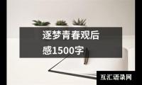 关于逐梦青春观后感1500字（精选8篇）