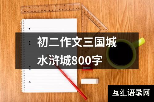 初二作文三国城水浒城800字